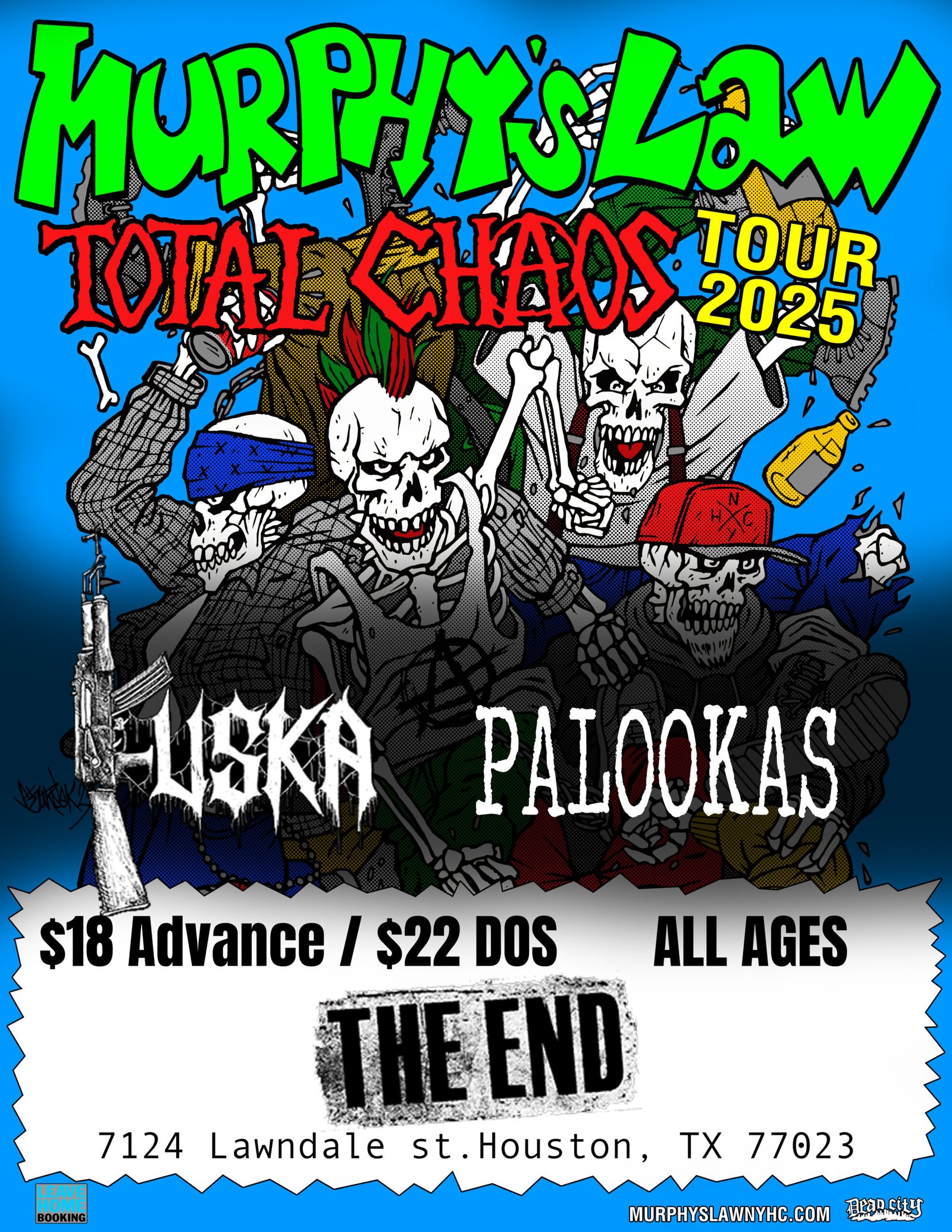 Murphys Law w/ Total Chaos, Fuska and Palookas