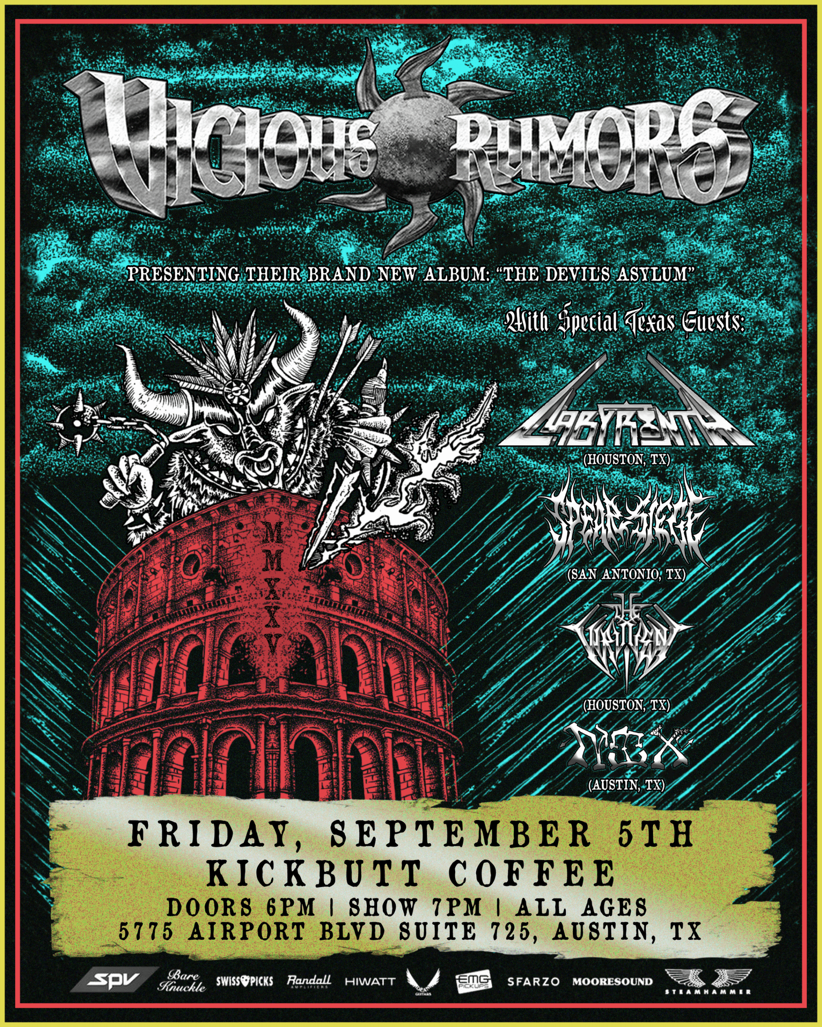 Vicious Rumors US Tour (Austin)