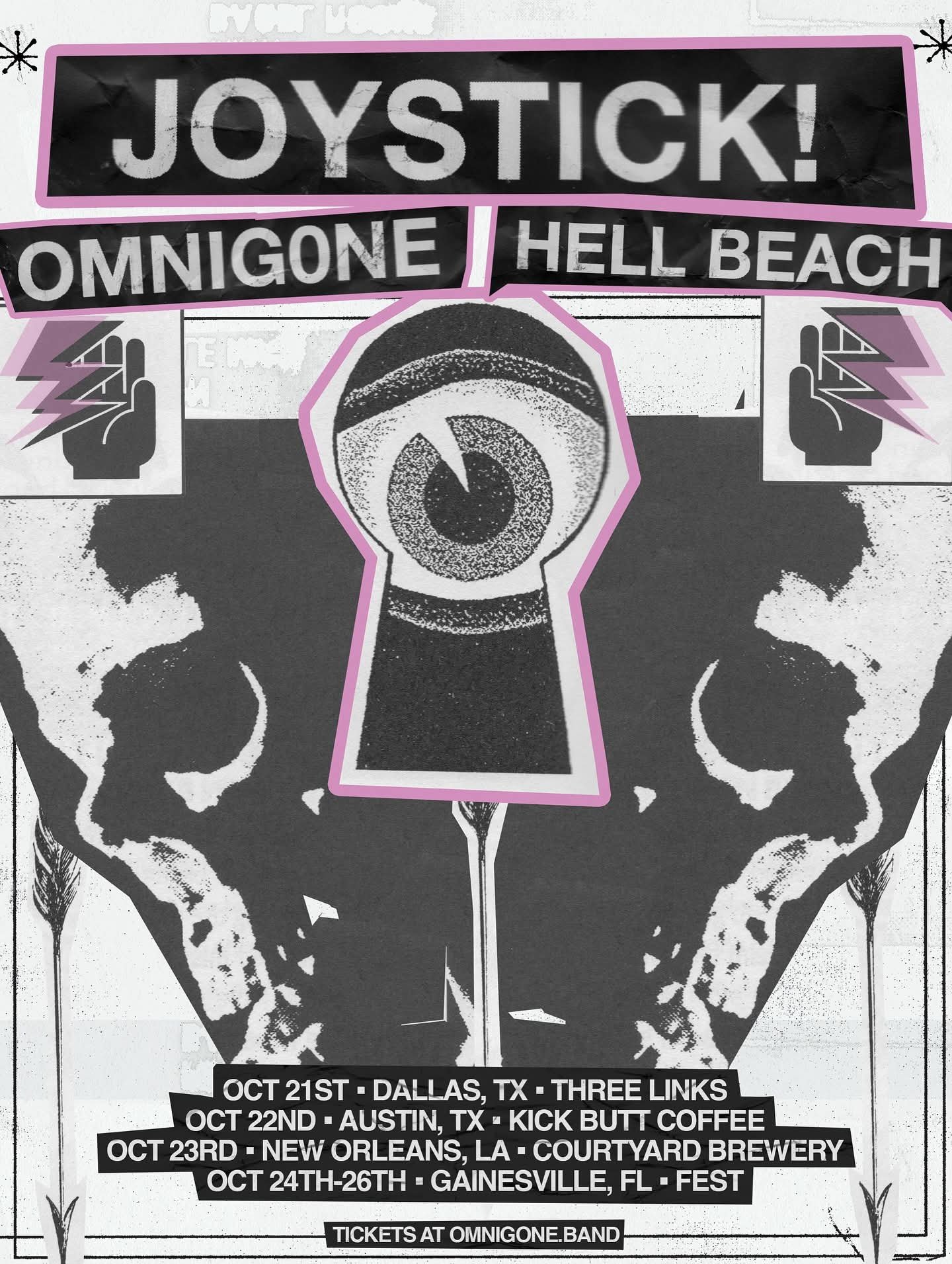 Joystick!, Omnig0ne, Hell Beach, and The Royal Space Chimps in Austin