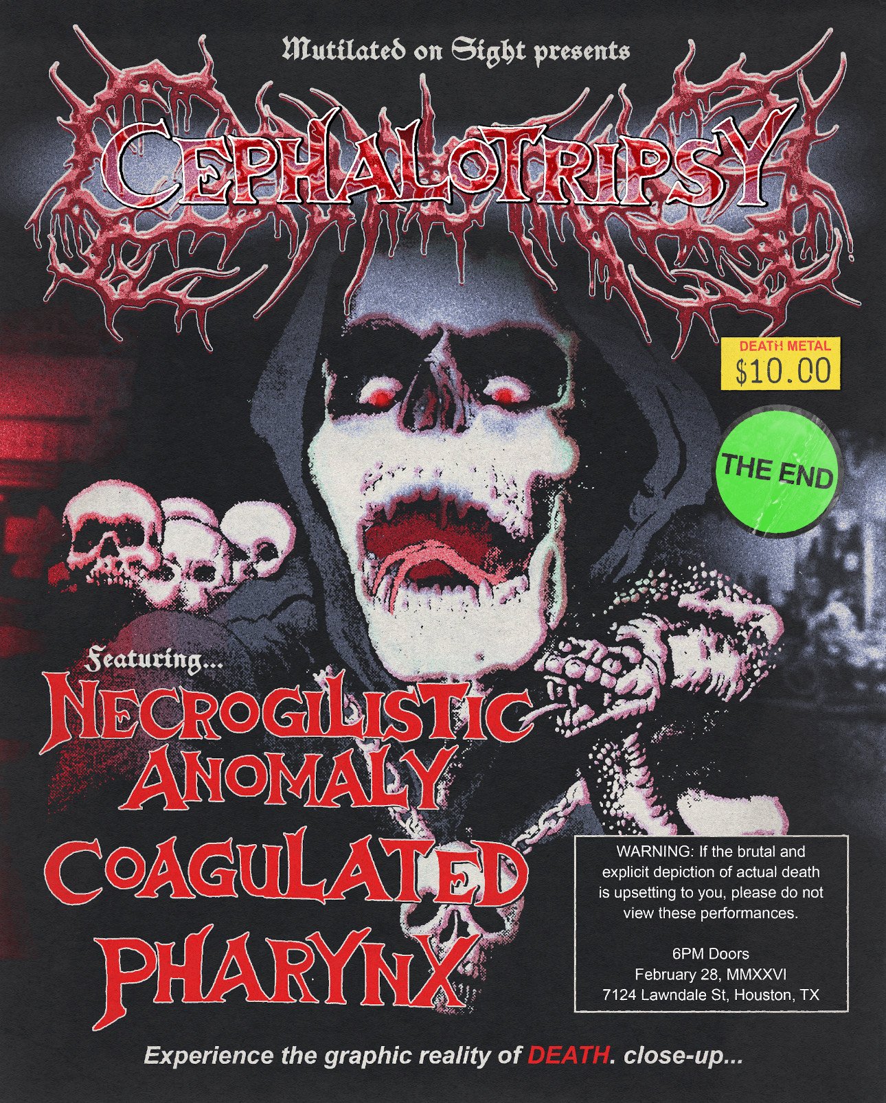 Cephalotripsy w/ Necrogilistic Anomaly Coagulated and Pharynx