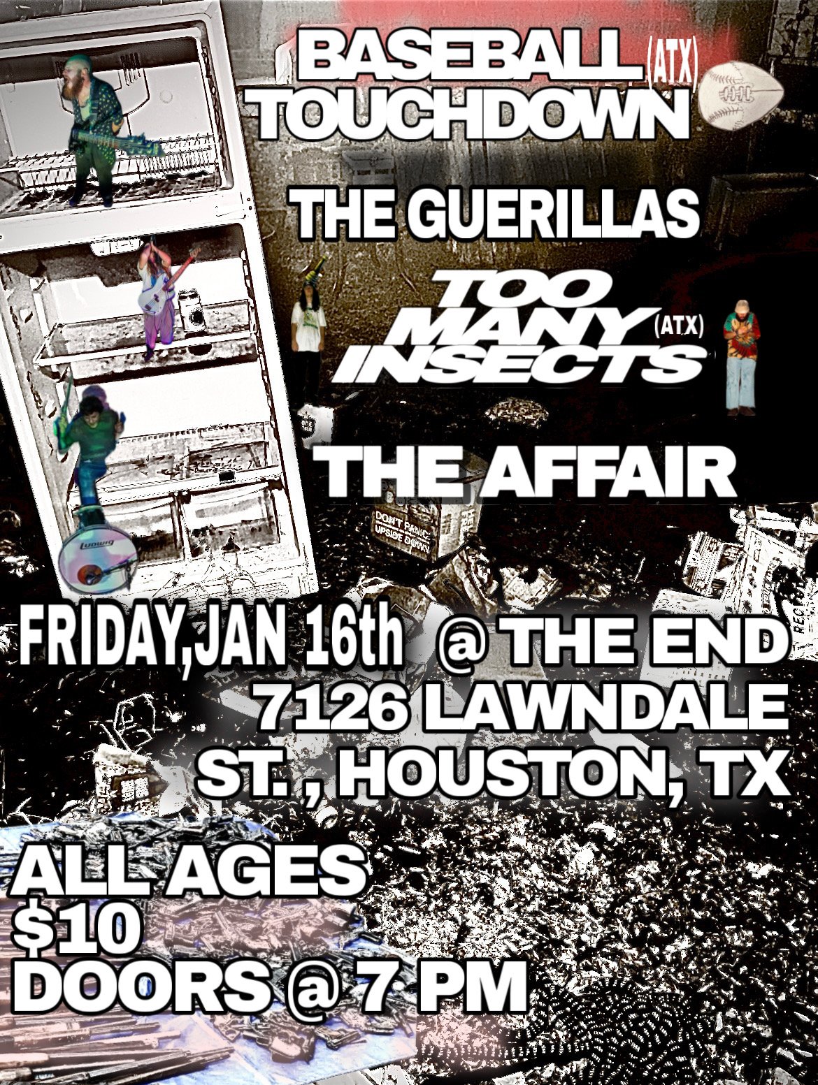 Baseball Touchdown w/ The Guerillas and Too Many Insects