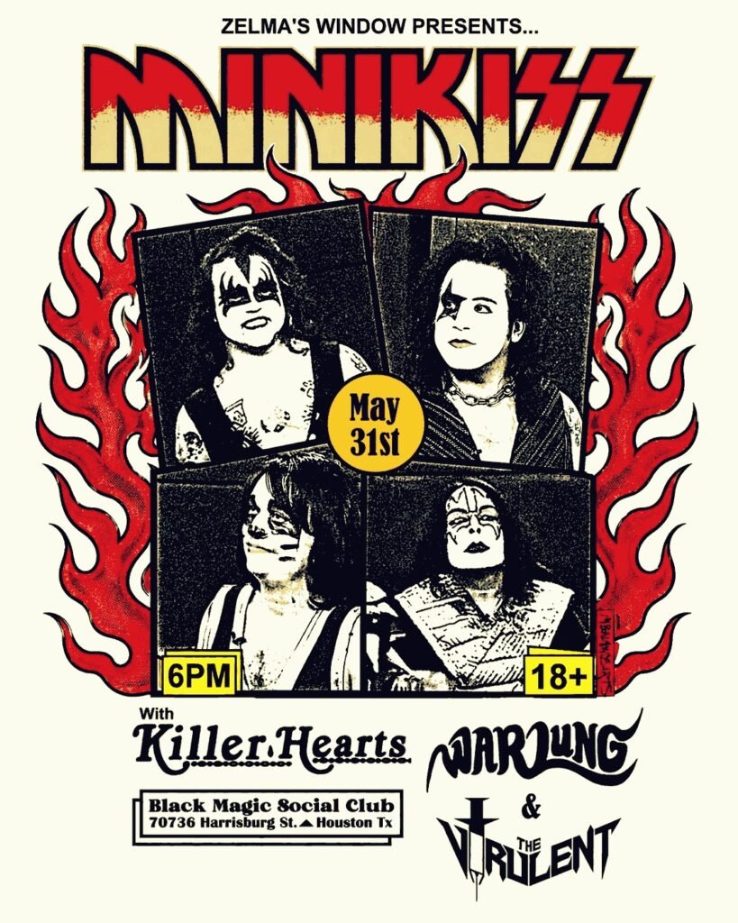 MINI KISS w/ Killer Hearts, Warlung, The Virulent