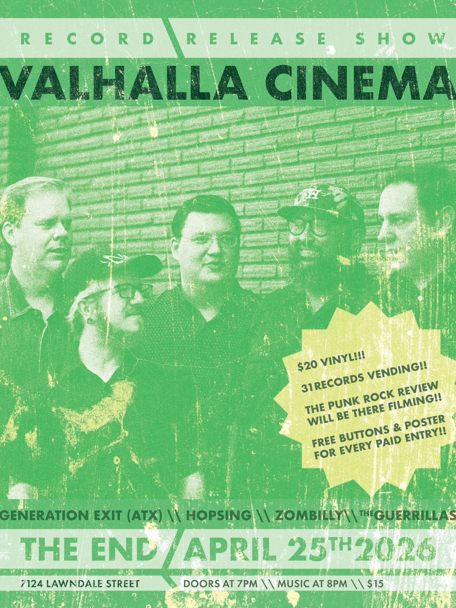 Valhalla Cinema w/ Generation Exit, Hopsing and More