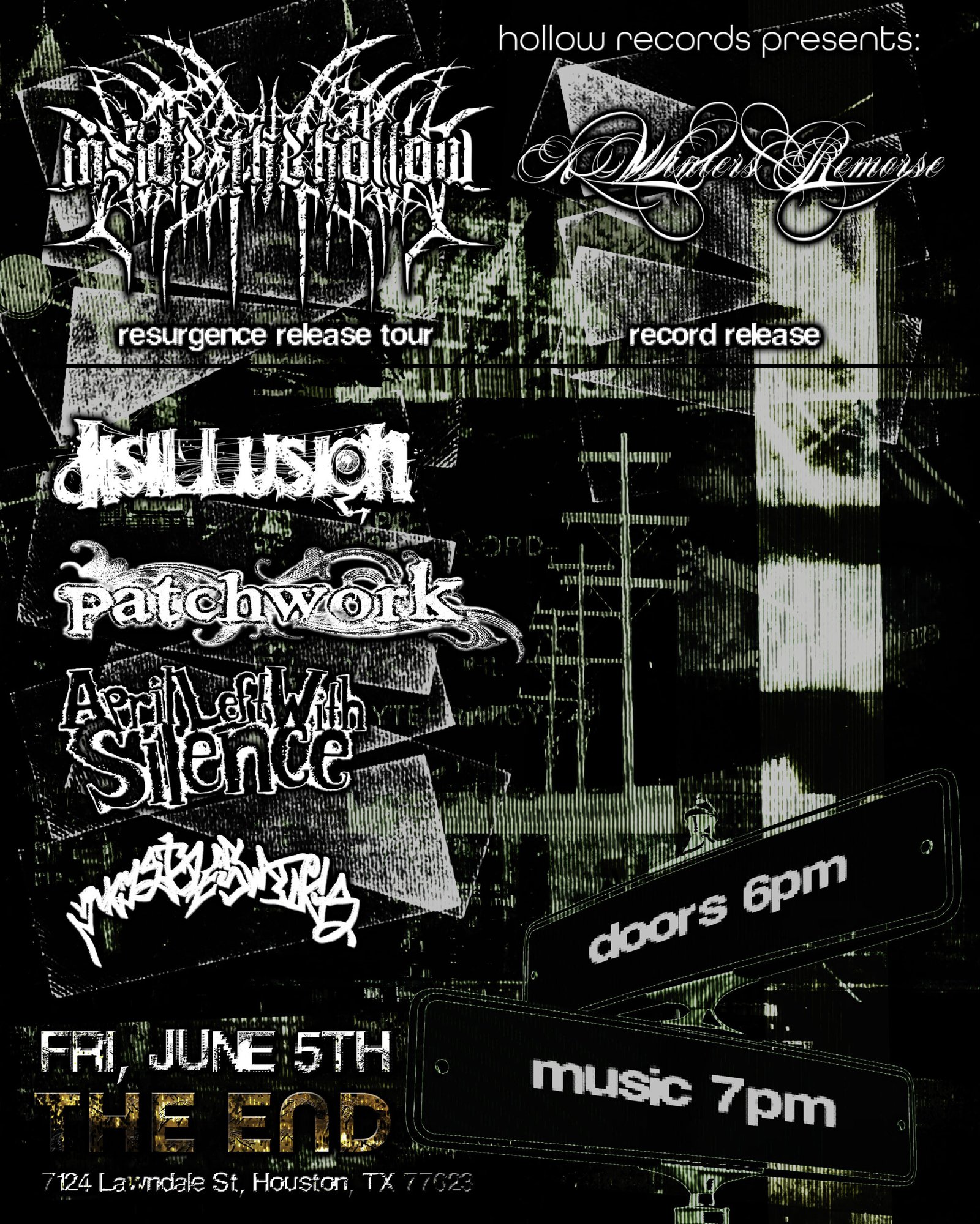 Inside The Hollow w/ A Winters Remorse, Disillusion and More