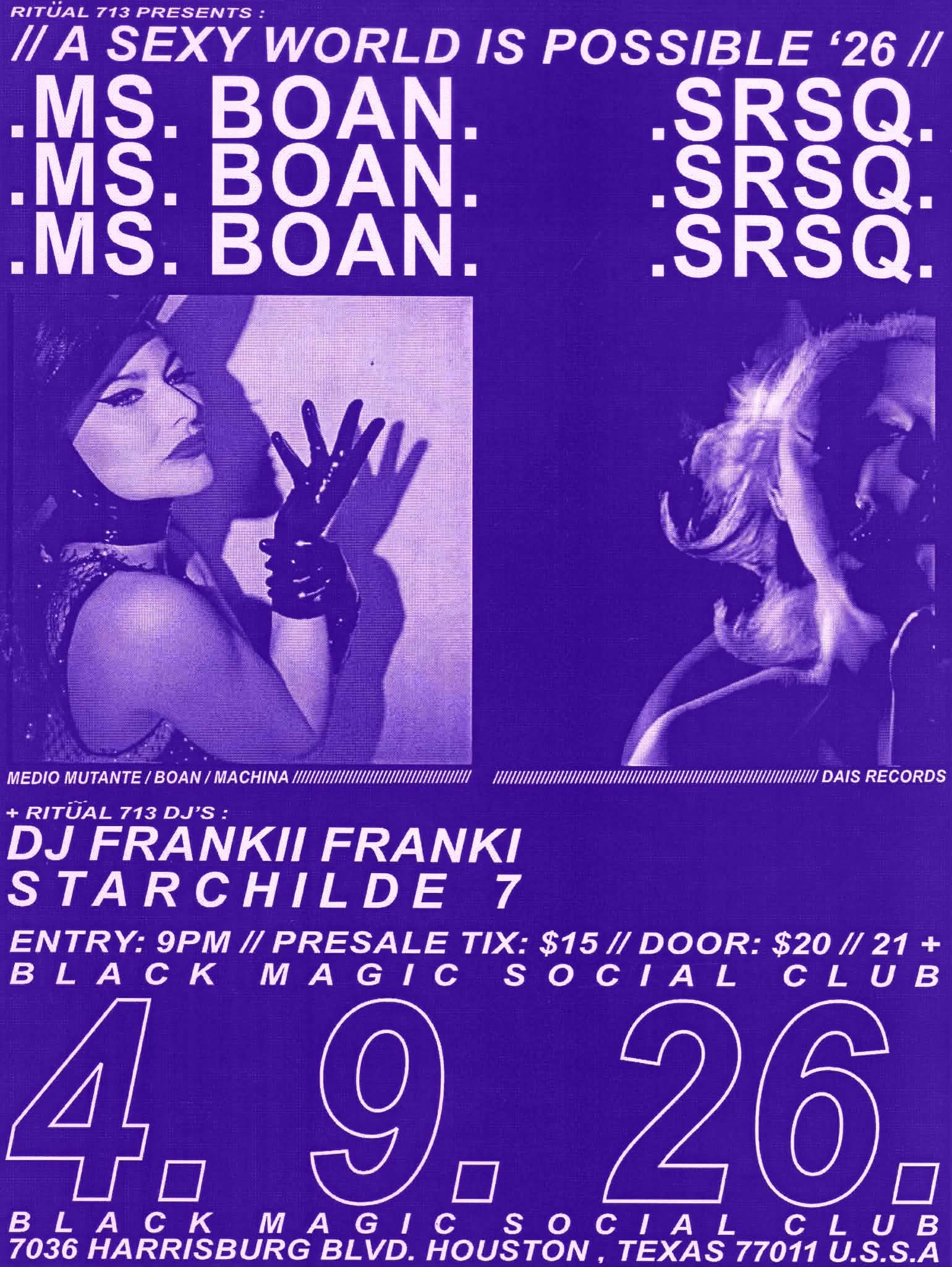 MS.BOAN - SRSQ - DJ Future Blondes - DJ Frankii Franki