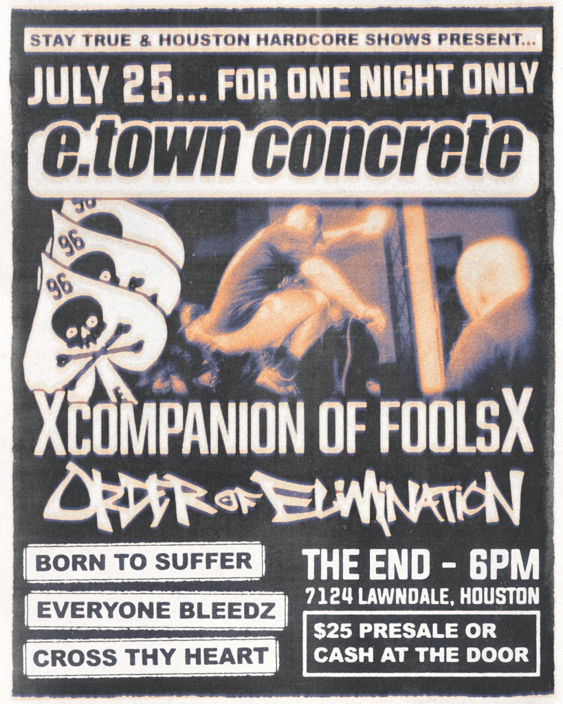 E-Town Concrete w/ Companion Of Fools and Order Of Elimination